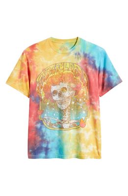 TRUST THE UNIVERSE Grateful Dead Skull Roses Tie Dye Graphic T-Shirt