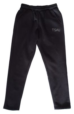 TSAU Cowrie Cotton Track Pants in Black