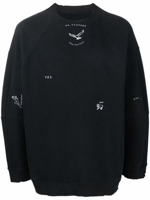 TTSWTRS logo crew-neck sweatshirt - Black