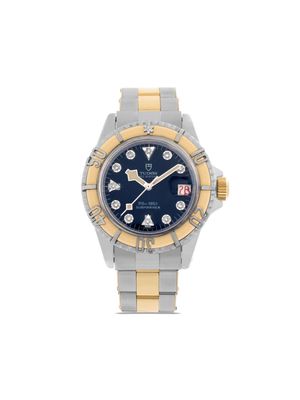 TUDOR 1968 pre-owned Prince Oysterdate Submariner 38.5mm - Blue