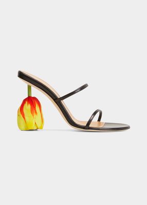 Tulip Two-Band Slide Sandals