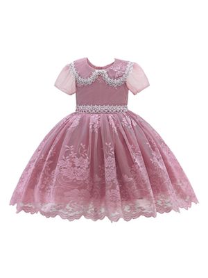 Tulleen Dolly lace-embroidery dress - Pink
