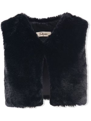 Tulleen faux fur vest - Black