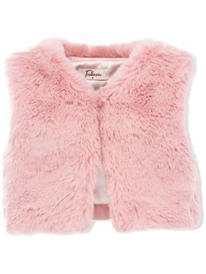 Tulleen faux-fur vest jacket - Pink