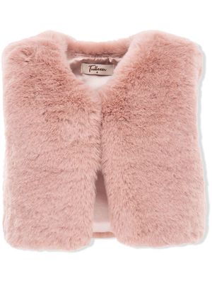 Tulleen faux fur vest - Pink