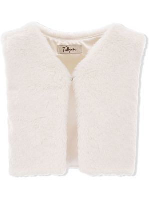 Tulleen faux fur vest - White