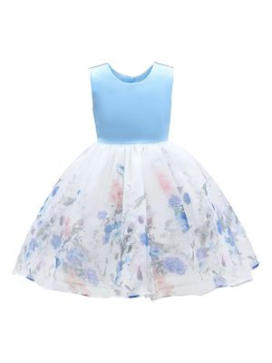 Tulleen Mabel floral-print dress - Blue