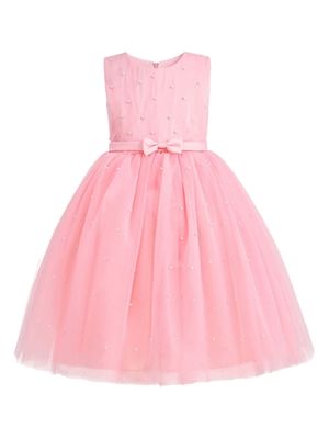 Tulleen pearl-embellished tulle dress - Pink