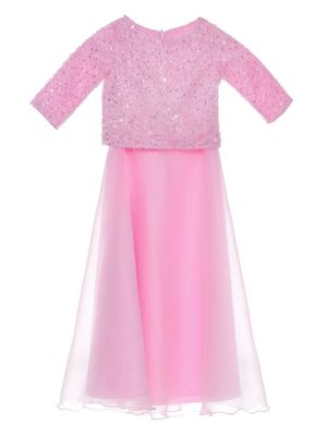 Tulleen sequin-embellished dress - Pink
