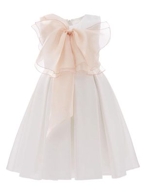 Tulleen Shasta bow-detailing dress - White
