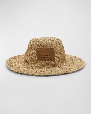 Tulum Shell Raffia Bucket Hat