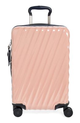 Tumi 22-Inch 19 Degrees International Expandable Spinner Carry-On in Blush/Navy Liquid Print