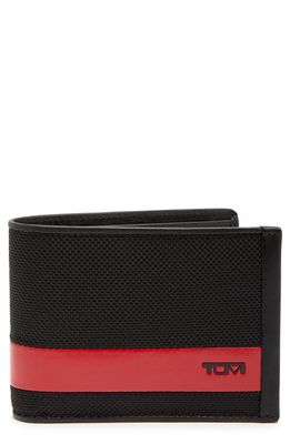 Tumi Alpha Bifold Wallet in Black/Red