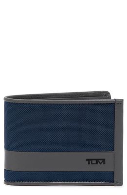 Tumi Ballistic Nylon & Leather Wallet in Navy/Grey
