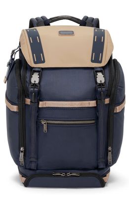 Tumi Expedition Flap Backpack in Midnight Navy/Khaki