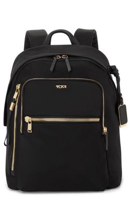 Tumi Halsey Backpack in Black/Gold