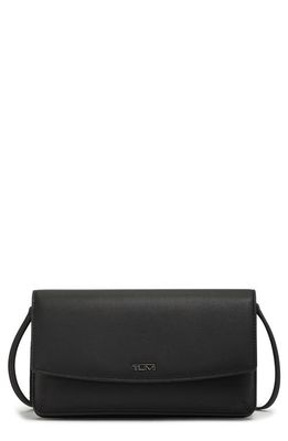 Tumi Leather Crossbody Wallet in Black