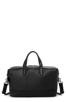 Tumi Nelson Leather Duffle Bag in Black Leather