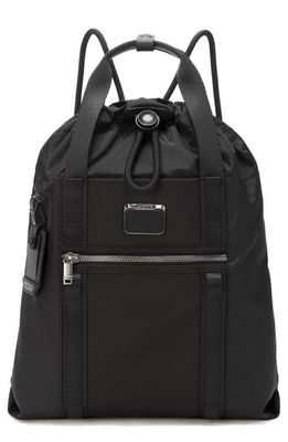 Tumi Transport Drawstring Backpack in Black