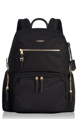 Tumi Voyageur Carson Nylon Backpack in Black/Gold