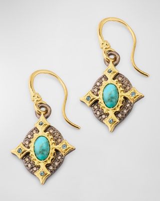 Turquoise Crivelli Drop Earrings