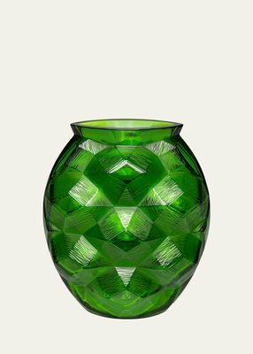 Turtle 10.5" Vase, Amazon Green