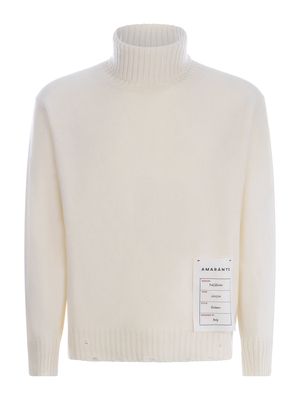 Turtleneck Amaranto In Wool And Cashmere Blend