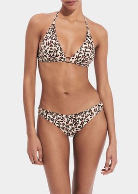 Turtles Leopard Jersey Bikini Top