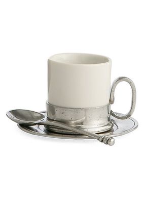 Tuscan Espresso Cup, Saucer & Spoon Set
