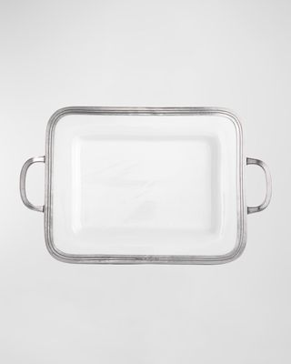 Tuscan Small Rectangular Tray with Handles