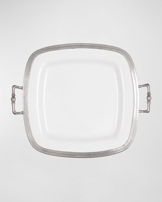 Tuscan Square Tray with Handles