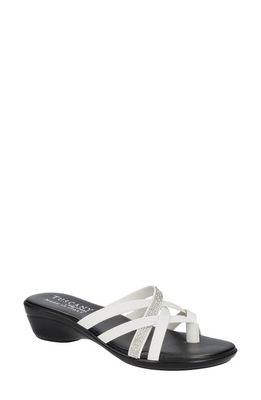 TUSCANY by Easy Street® Aldina Sandal in White 