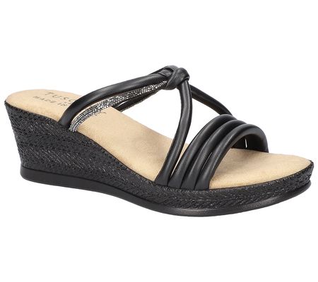 Tuscany by Easy Street Wedge Sandals - Elvera