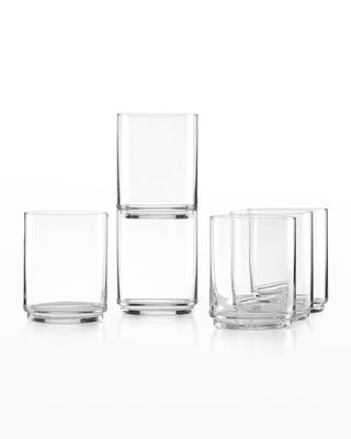 Tuscany Classics Stackable Tall Glasses, Set of 6