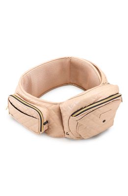 Tushbaby Quilted Faux Leather Hip Seat Carrier in Sand