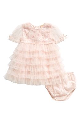 Tutu Du Monde Bebe Dreamscape Embellished Tulle Party Dress & Bloomers Set in Crystal Pink Mix