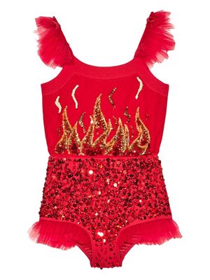 Tutu Du Monde Devil Made Me Do It romper - Red