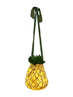 Tutu Du Monde Pineapple Crush bead-embellished bag - Yellow