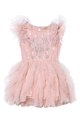 Tutu Du Monde Winter Sun Embellished Tulle Party Dress in Hazel Pink
