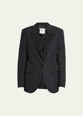 Tuxedo Jacket with Hotfix Lapel