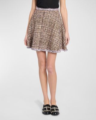 Tweed Mini Circle Skirt