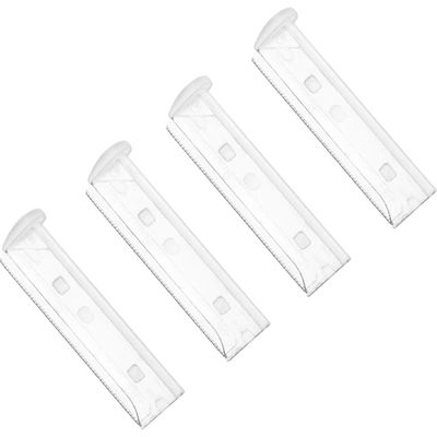 TWEEZERMAN 4-Pack Facial Razor Replacement Heads in Silver 