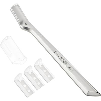 TWEEZERMAN Brow Razor in Silver 