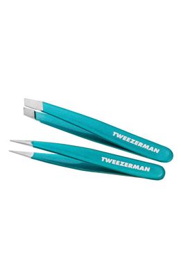TWEEZERMAN Micro Mini Tweezer Set in Majestic Turquoise
