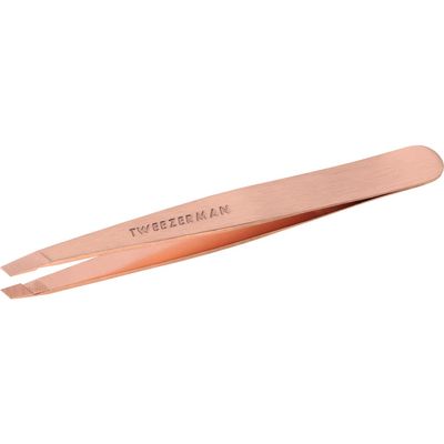 TWEEZERMAN Rose Gold Slant Tweezer 