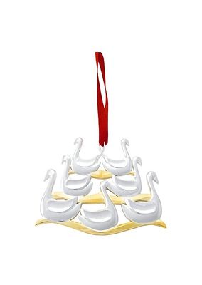 Twelve Days of Christmas Ornament: 7 Swans A Swimming
