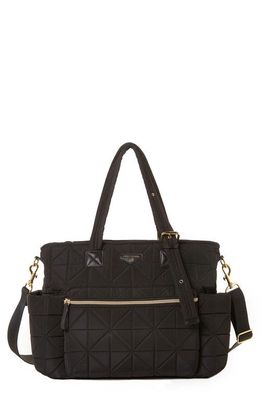 TWELVElittle Companion Carry Love Quilted Diaper Bag in Black