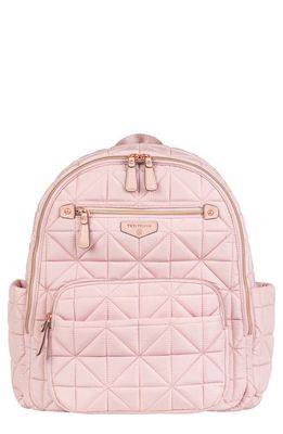 TWELVElittle Companion Quilted Nylon Diaper Backpack in Blush Pink