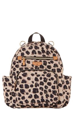 TWELVElittle Little Companion Quilted Nylon Diaper Backpack in Leopard