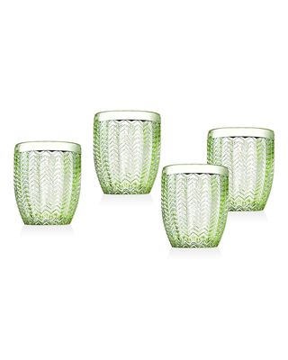 Twill Double Old-Fashioned Glasses, Set of 4